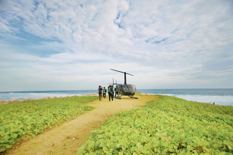 Naik helikopter di Fly Bali Heli