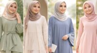 Busana Muslim Wanita Model Terbaru 2026 untuk Lebaran (Ilustrasi/AI)