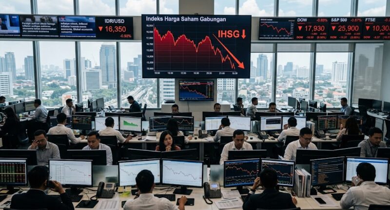 Penyebab IHSG anjlok terus menjadi perhatian investor (Ilustrasi/AI)