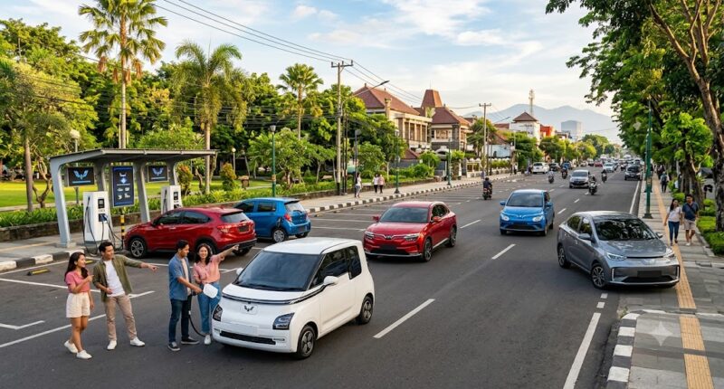 mobil listrik murah dan bagus di Indonesia (Ilustrasi/AI)